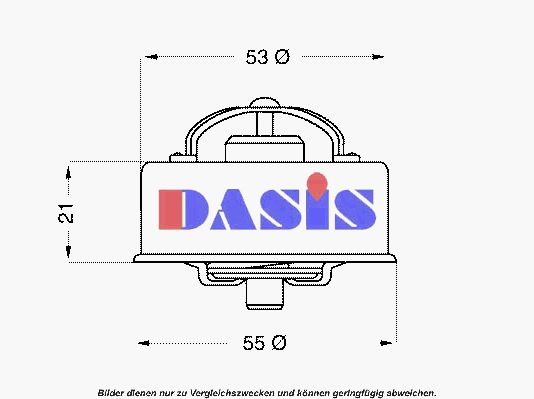 AKS DASIS Термостат, охлаждающая жидкость 750416N